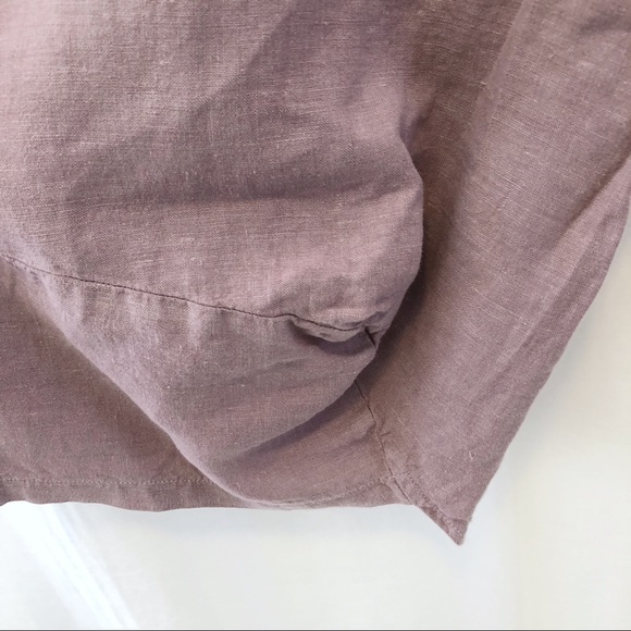 NWT Arthurio Lino mauve linen harem crop pants S - Picture 6 of 8